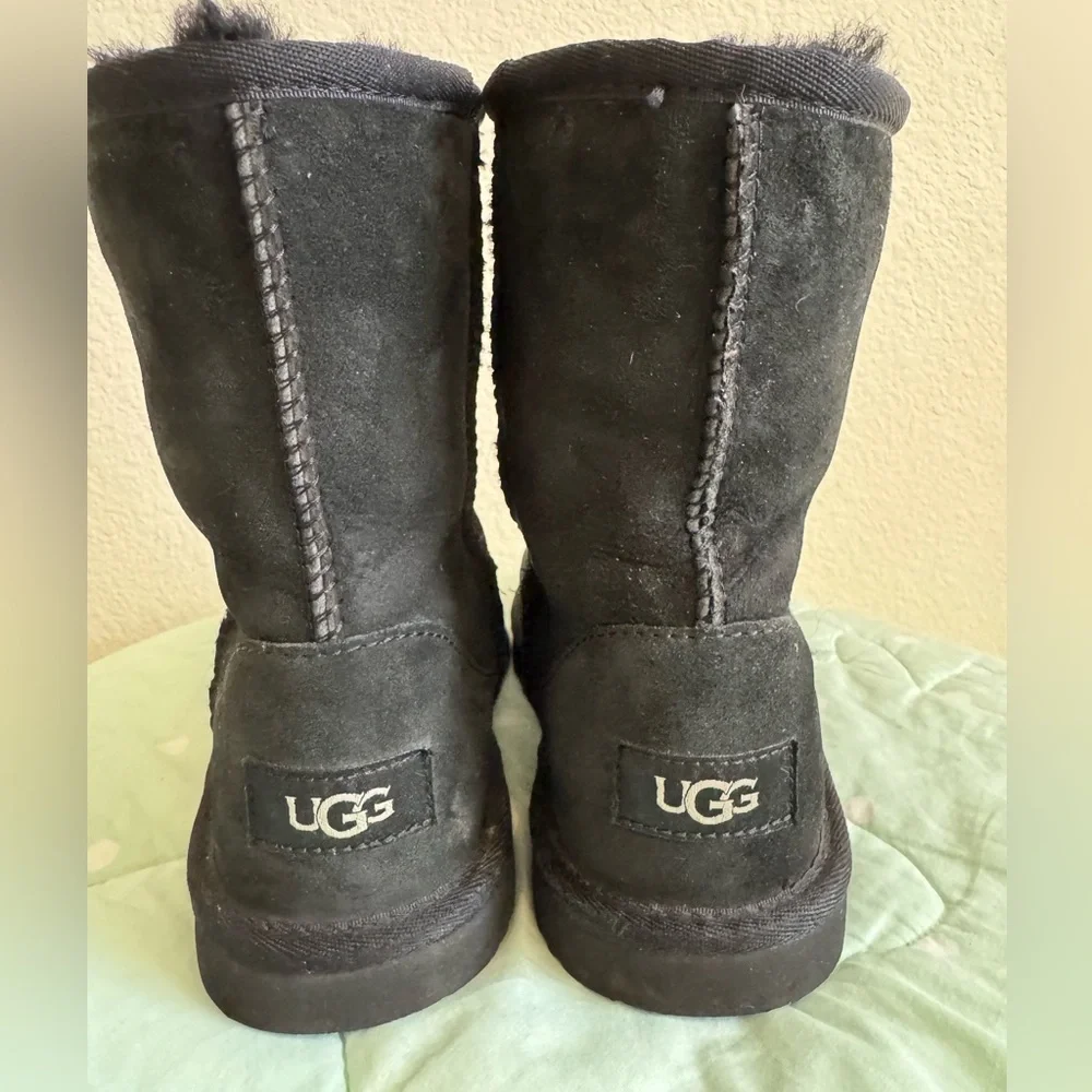UGG Black Suede Boots Kids size 3